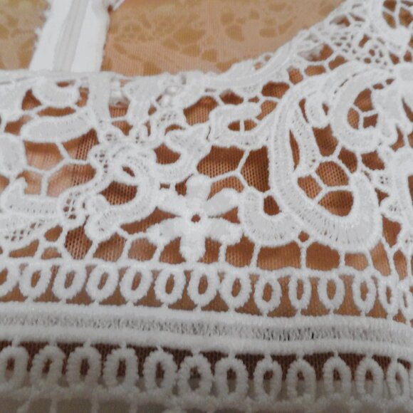 RALPH LAUREN Women White Crochet Lace dress - size 12 - Picture 13 of 13